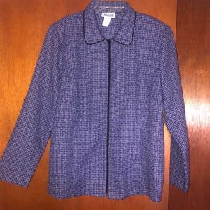 BLAIR PURPLE TWEED BLAZER - SIZE LARGE
